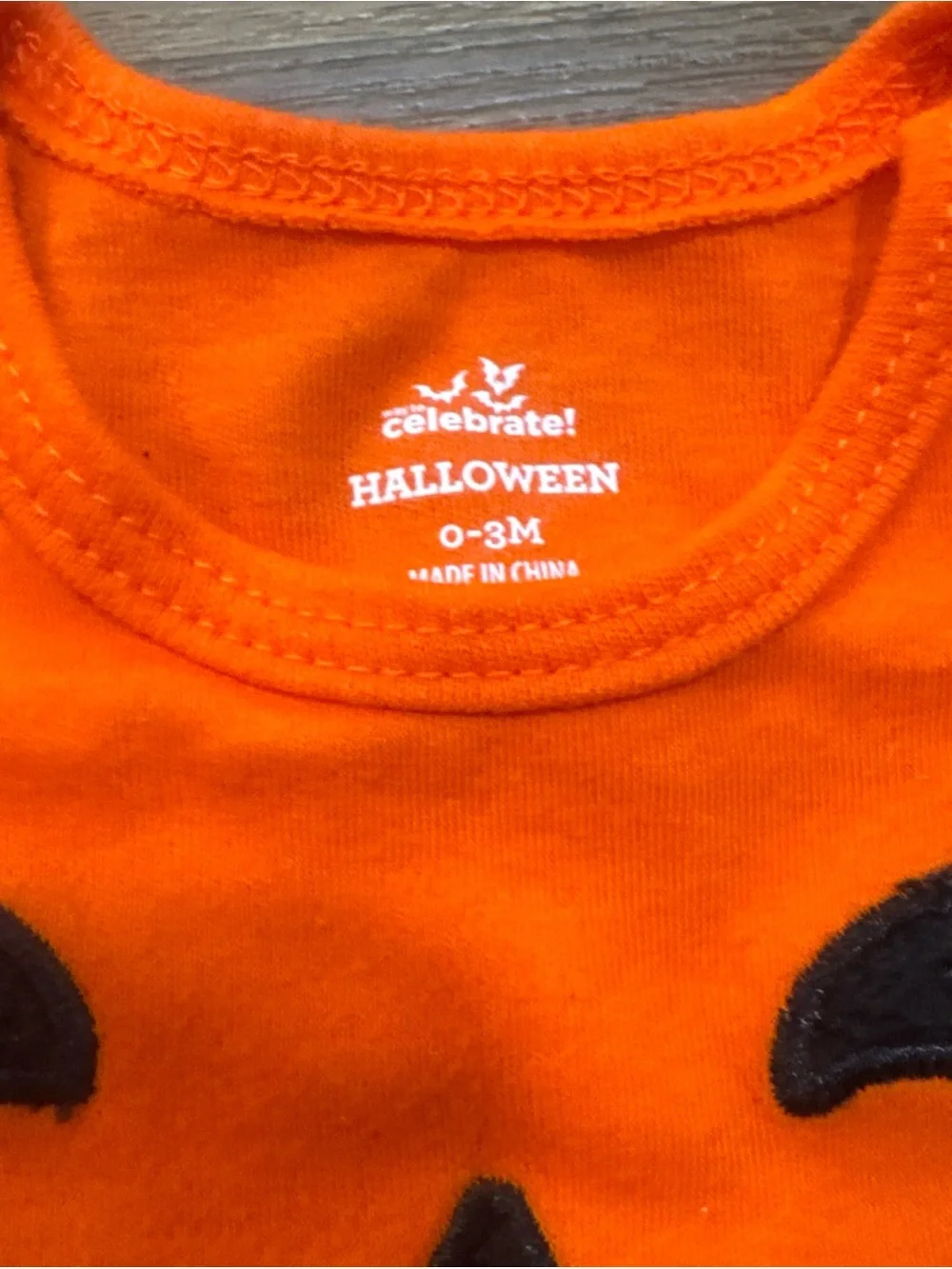 Way To Celebrate Halloween Pumpkin Long Sleeve Bodysuit with Skirt 0-3 Months